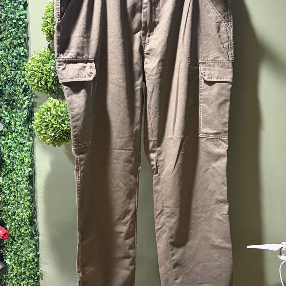 True Religion Men's Olive Green Cargo Pants